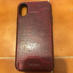 iPhone X Red/Black Card Case